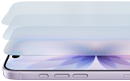 iPhone 17, parte frontal, parte lateral, vista detallada de las capas del Ceramic Shield