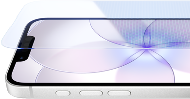 iPhone 17e, parte frontal con Ceramic Shield 2, parte lateral, color blanco, botones: Acci&oacute;n, volumen