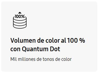 Volumen de color al 100 % con Quantum Dot